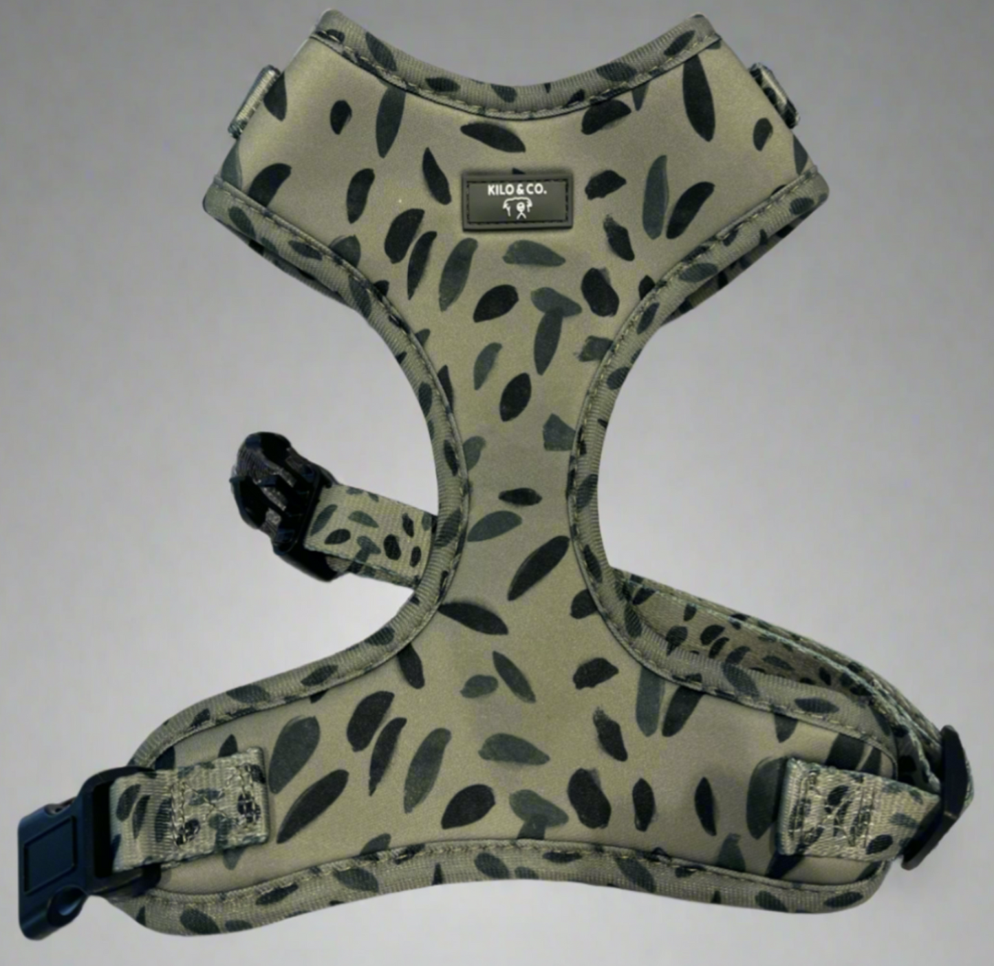 Adjustable Dog Harness - Olive Tree